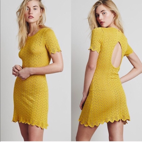 For Love And Lemons Dresses & Skirts - For Love and Lemons Knitz Lemon Drop Yellow Dress